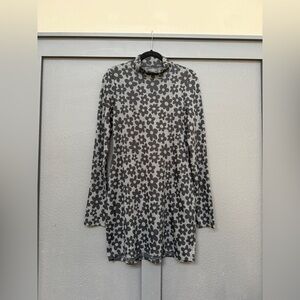 American Eagle Outfitters Black Floral Long Sleeve Dress